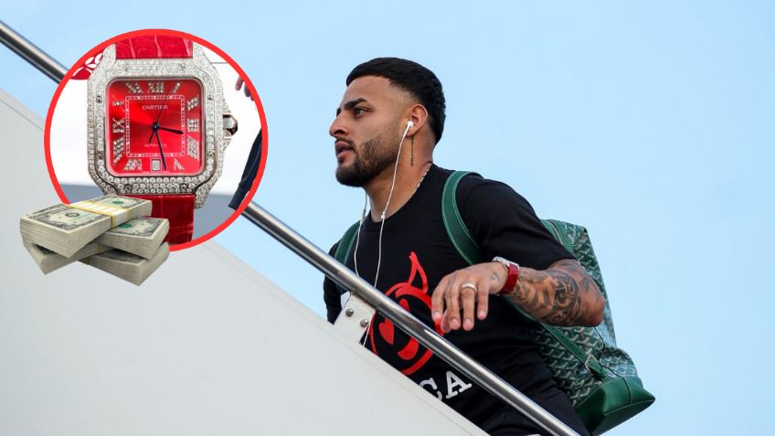 Alexis Vega presume lujoso reloj con los colores del Toluca, valuado en varios miles de dólares
