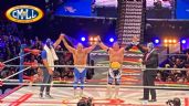 Foto ilustrativa de la nota titulada: CMLL: Último Guerrero retiene ante Blue Panther, pero rinde emotivo tributo al “Maestro Lagunero”