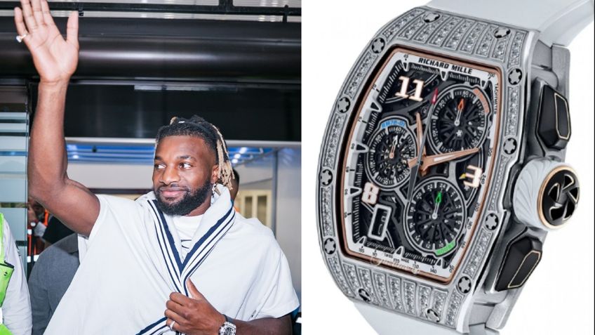 ¿Lujo o estilo? Allan Saint-Maximin presume reloj de MILLONES en oro y diamantes