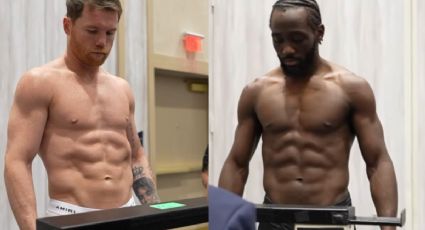 ¡Hay pelea! Canelo Álvarez y Terence Crawford cumplen con el peso en ceremonia privada