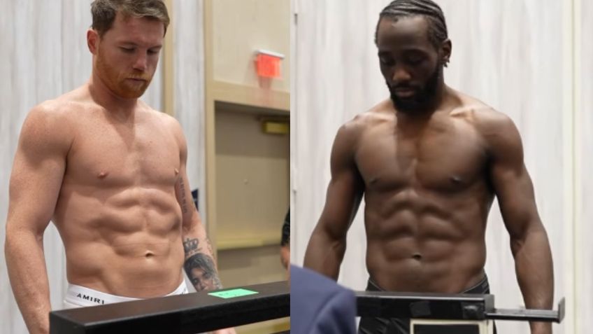 ¡Hay pelea! Canelo Álvarez y Terence Crawford cumplen con el peso en ceremonia privada