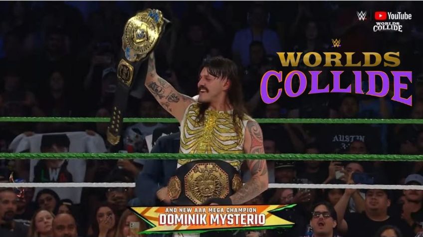 WWE: Dominik Mysterio conquista el Megacampeonato AAA en Worlds Collide 2 | VIDEO