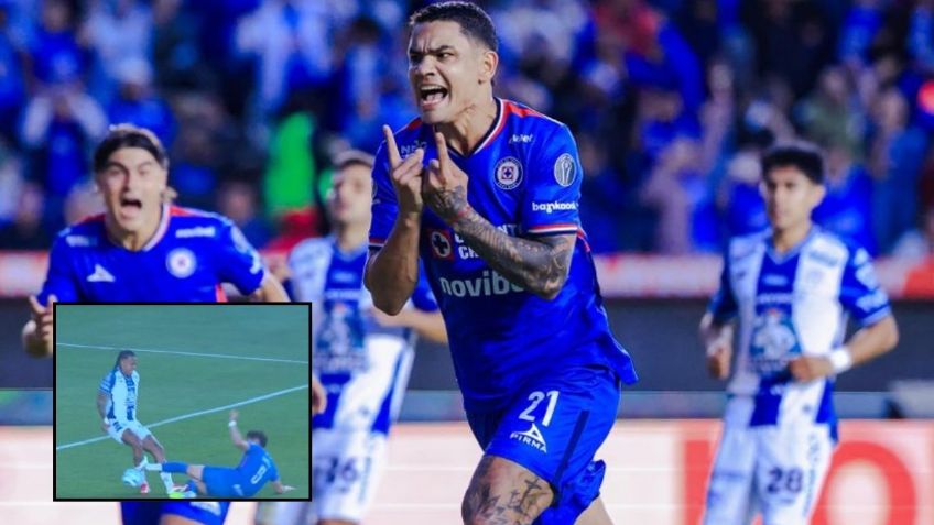 Toro Fernández le dio la victoria a Cruz Azul ante Pachuca, en un juego con 3 expulsados | VIDEOS