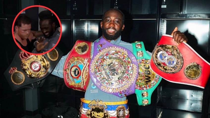 La razón por la que Terence Crawford devolvió los cinturones a Canelo Álvarez pese a su victoria