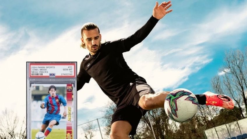 Antoine Griezmann presume tarjeta coleccionable de Messi que vale miles de dólares