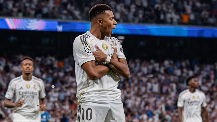 Doblete histórico de Mbappé en Champions: llegó a 50 goles en el triunfo del Real Madrid vs Marsella