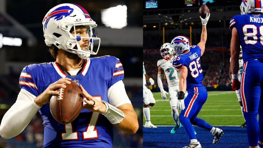 NFL 2025: Josh Allen y los Bills "embistieron" a los Dolphins en el Thursday Night Football