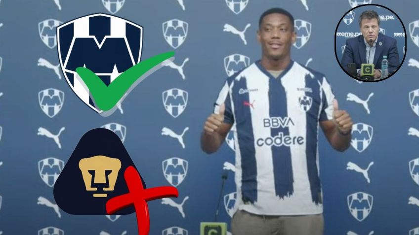 Tato Noriega responde a Pumas por el "robo" de Anthony Martial para fichar con Rayados