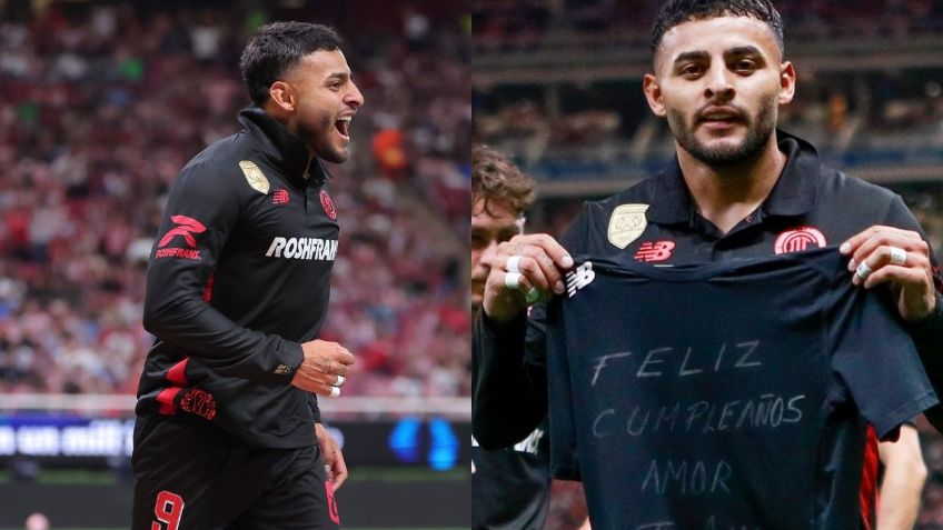 Alexis Vega anotó y envió felicitación a su esposa en la goleada de Toluca sobre Chivas | VIDEO