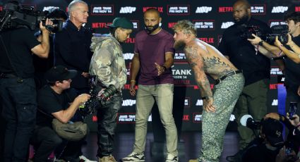 Gervonta Davis y Jake Paul sostienen polémico primer careo en Nueva York | VIDEO