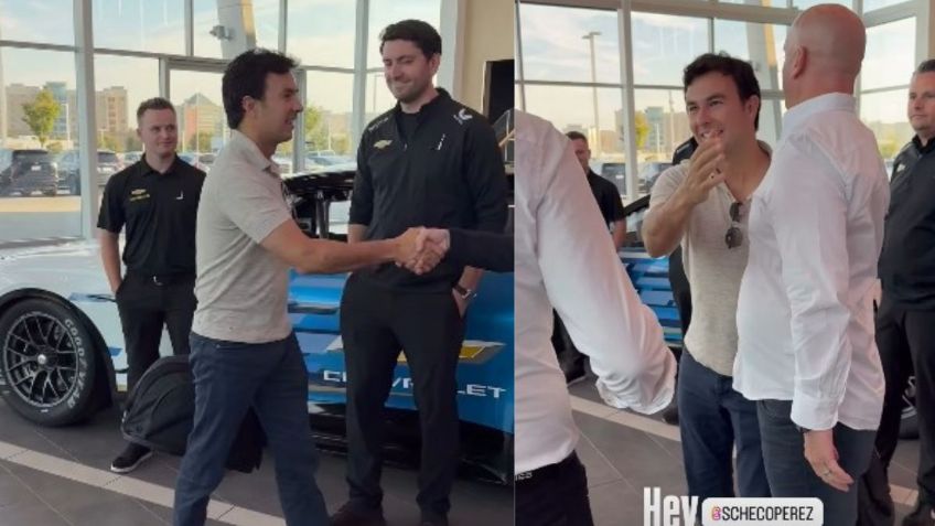 Checo Pérez regresa a la acción: realizó su primera visita a la fábrica de Cadillac