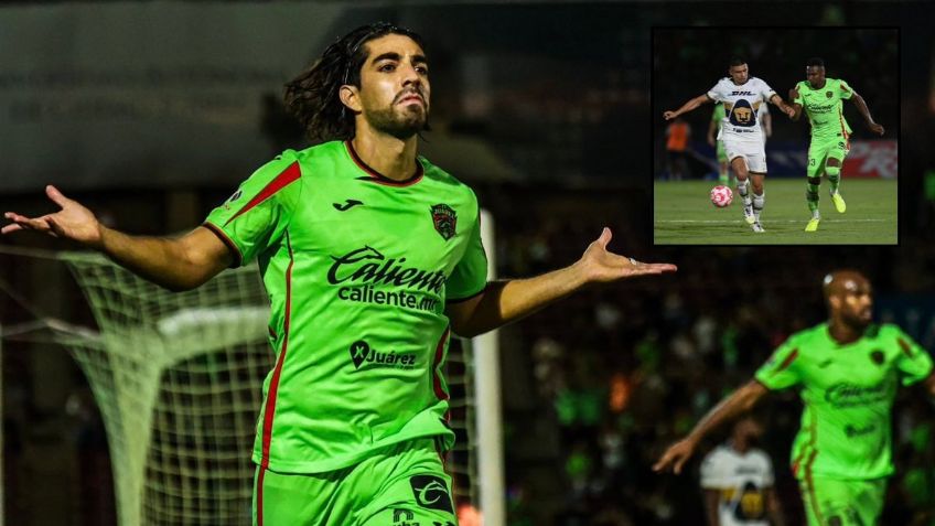 Juárez salió "más bravo" y goleó a Pumas tras la expulsión de José Caicedo