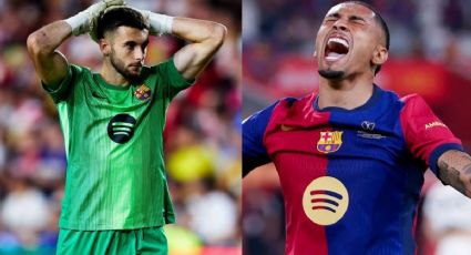 Barcelona pierde a Joan Garcia y Raphinha por lesión; ¿cuánto tiempo estarán fuera?