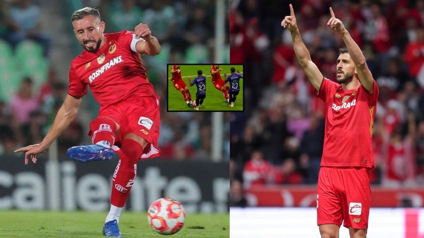 Héctor Herrera marcó GOLAZO y fue expulsado en la victoria de Toluca ante Mazatlán