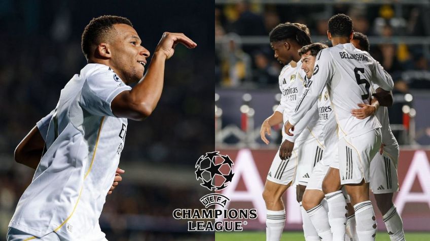 Champions League: Mbappé marca “hat-trick” y Real Madrid golea a Kairat Almaty en la segunda fecha