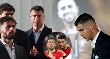 Cristiano Ronaldo, conmovido durante homenaje en memoria a Diogo Jota con Portugal