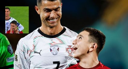 Niño rompe en llanto al conocer Cristiano Ronaldo, previo al Armenia vs Portugal | VIDEO