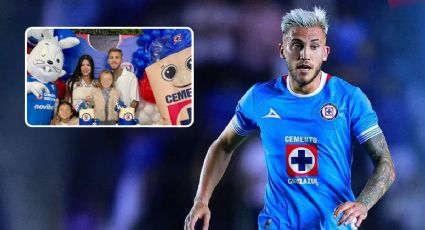 Piovi celebra el cumpleaños de su hija con Blue y Costalito, mascotas de Cruz Azul | VIDEO
