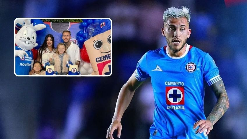 Piovi celebra el cumpleaños de su hija con Blue y Costalito, mascotas de Cruz Azul | VIDEO