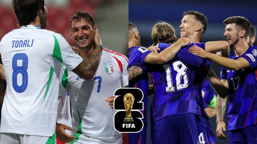 Eliminatorias UEFA: Italia sufre para superar a Israel, mientras Croacia humilla a Montenegro