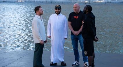 Así fue el primer careo de Canelo Álvarez y Terence Crawford tras su llegada a Las Vegas | VIDEO