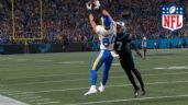 Foto ilustrativa de la nota titulada: Playoffs NFL 2026: Colby Parkinson logra espectacular TD para darle la victoria a Rams | VIDEO