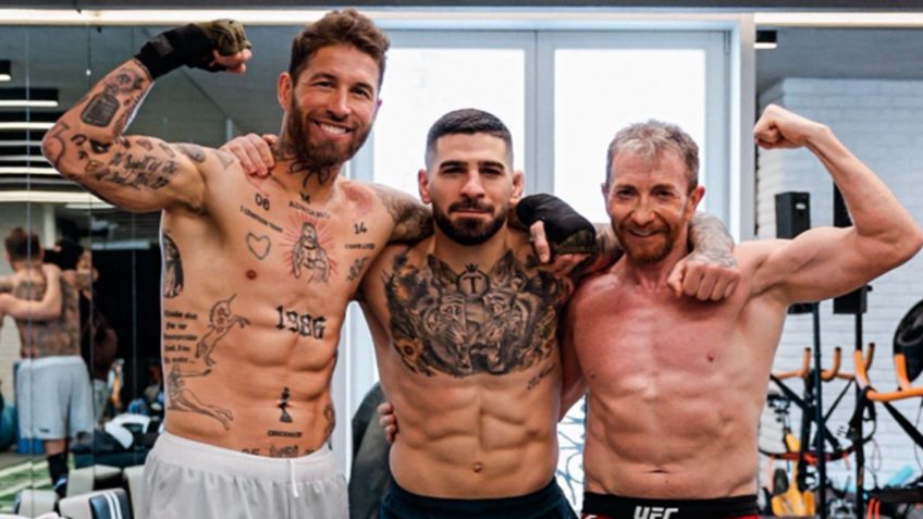 ¿Sergio Ramos cambia de deporte? Así entrenó junto a Ilia Topuria, campeón de UFC | VIDEO