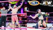 Foto ilustrativa de la nota titulada: Máscara Dorada y Persephone, luchadores del CMLL, firman contrato doble con AEW