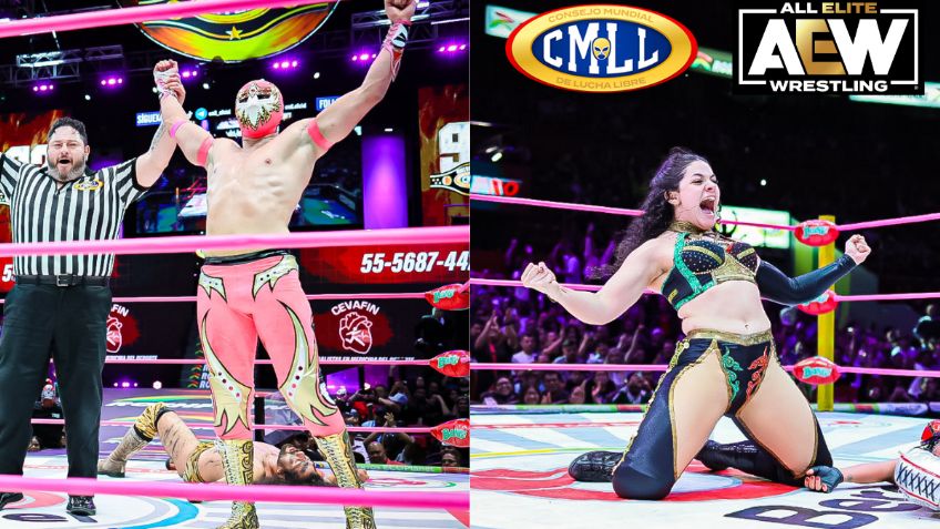 Máscara Dorada y Persephone, luchadores del CMLL, firman contrato doble con AEW