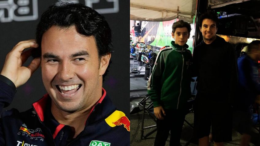Checo Pérez reacciona a su foto con un joven Franco Colapinto: “Me hiciste sentir viejo”