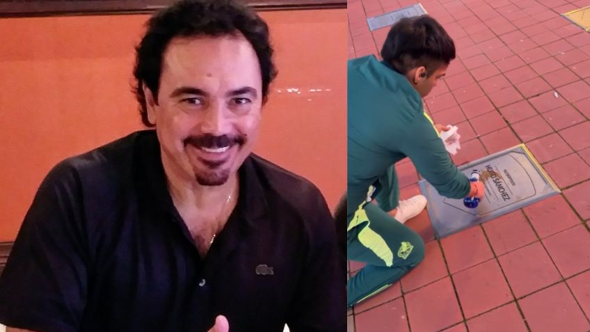 ¡Lo está buscando! Hugo Sánchez agradece a aficionado que limpió su placa del Atlético de Madrid