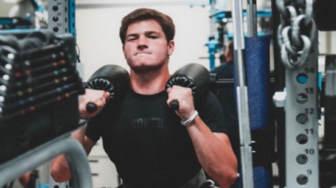 Foto ilustrativa de nota La rutina con la que Drake Maye, QB de Patriots, quema 5,000 calorías al día | VIDEO