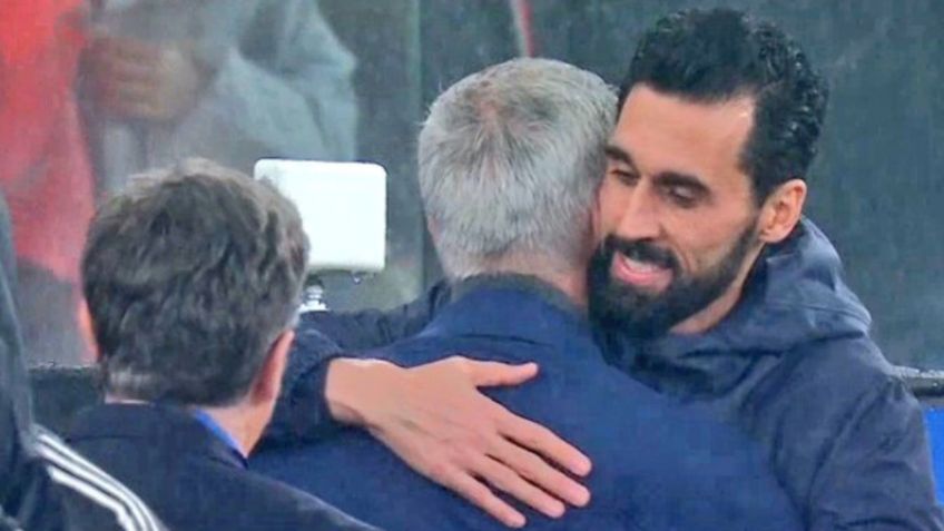 Benfica vs Real Madrid: José Mourinho y Álvaro Arbeloa se reencuentran con emotivo abrazo | VIDEO