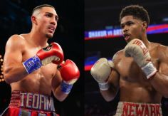 Foto ilustrativa de nota ¿Dónde ver Teófimo López vs Shakur Stevenson por el Campeonato Mundial Superligero OMB?