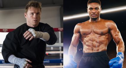 Canelo Álvarez y Christian Mbilli posan junto a Turki Al-Sheikh ¿Guiño para septiembre?