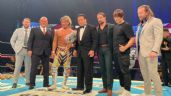 Foto ilustrativa de la nota titulada: Hiroshi Tanahashi cae en su lucha de retiro; leyendas de NJPW lo despiden con homenaje | VIDEO
