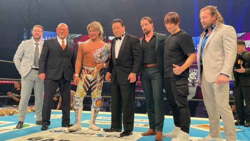 Hiroshi Tanahashi cae en su lucha de retiro; leyendas de NJPW lo despiden con homenaje | VIDEO