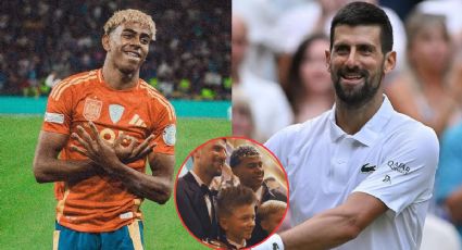 La inesperada petición de Novak Djokovic a Lamine Yamal tras saludarse en Dubái | VIDEO
