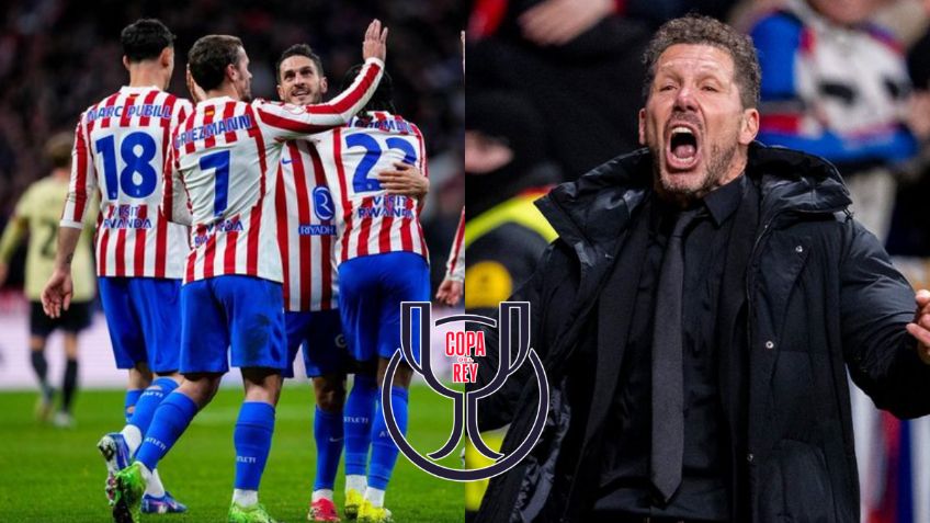 Atlético de Madrid golea 4-0 al Barcelona en semifinales de Copa del Rey y acaricia la final