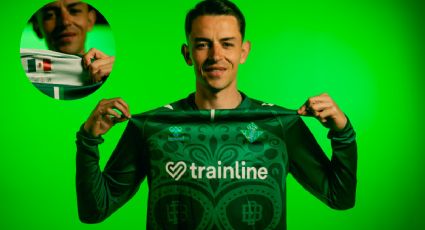 Álvaro Fidalgo presume su amor por México con jersey conmemorativo del Real Betis