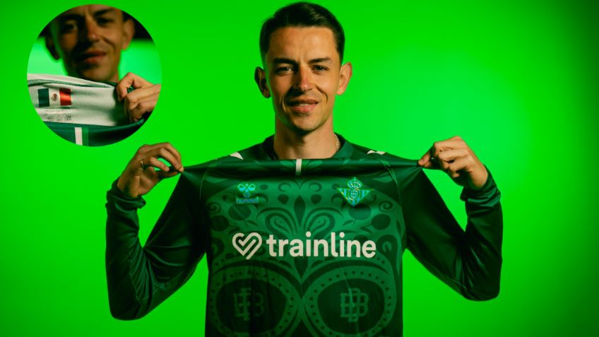 Álvaro Fidalgo presume su amor por México con jersey conmemorativo del Real Betis