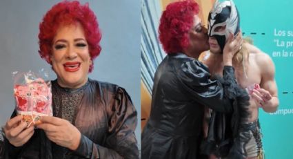 ¡Llegó Cupido! Pimpinela reparte besos y paletas a luchadores de AAA por el 14 de febrero | VIDEO