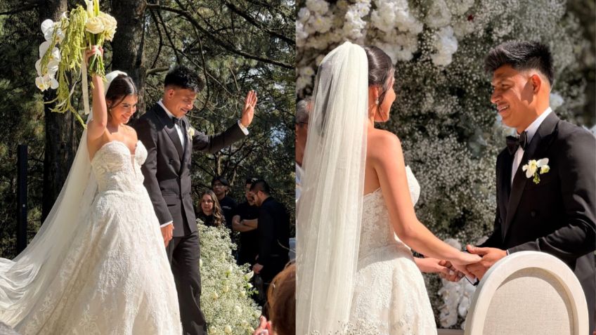 ¡Cupido los flechó! Jesús Gallardo y Orquídea Garza se casaron; así fue la boda | VIDEO