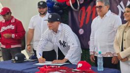 Foto que representa a El jugador de 17 años de Diablos Rojos que acaba de ser firmado por Yankees en Grandes Ligas