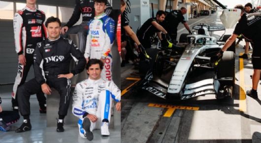 Checo Pérez deslumbra en la foto oficial de la F1 2026, pero termina último en test de Bahréin
