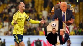 Foto que representa a Cristiano Ronaldo brilla con doblete en victoria de Al-Nassr; Donald Trump lo reconoce como "GOAT"