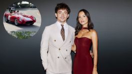 Foto que representa a Charles Leclerc y Alexandra Saint Mleux se casaron; recorrieron Mónaco en un Ferrari | VIDEO