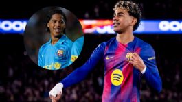 Foto que representa a Lamine Yamal destroza récord de Giovani dos Santos tras histórico hat-trick con el Barcelona