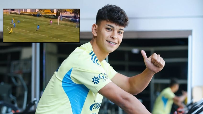 Thiago Espinosa ilusiona al América; marcó GOLAZO con el equipo Sub-21 |  VIDEO