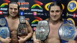 Foto que representa a CMLL: Los Chávez buscarían su tercer campeonato en el extranjero: "Somos la pareja del momento"